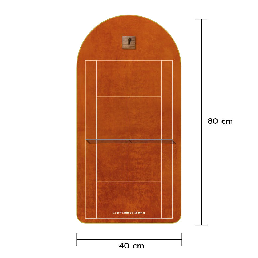 Premium Racket Display Frame Court Philippe-Chatrier Edition (Excluding the racket）