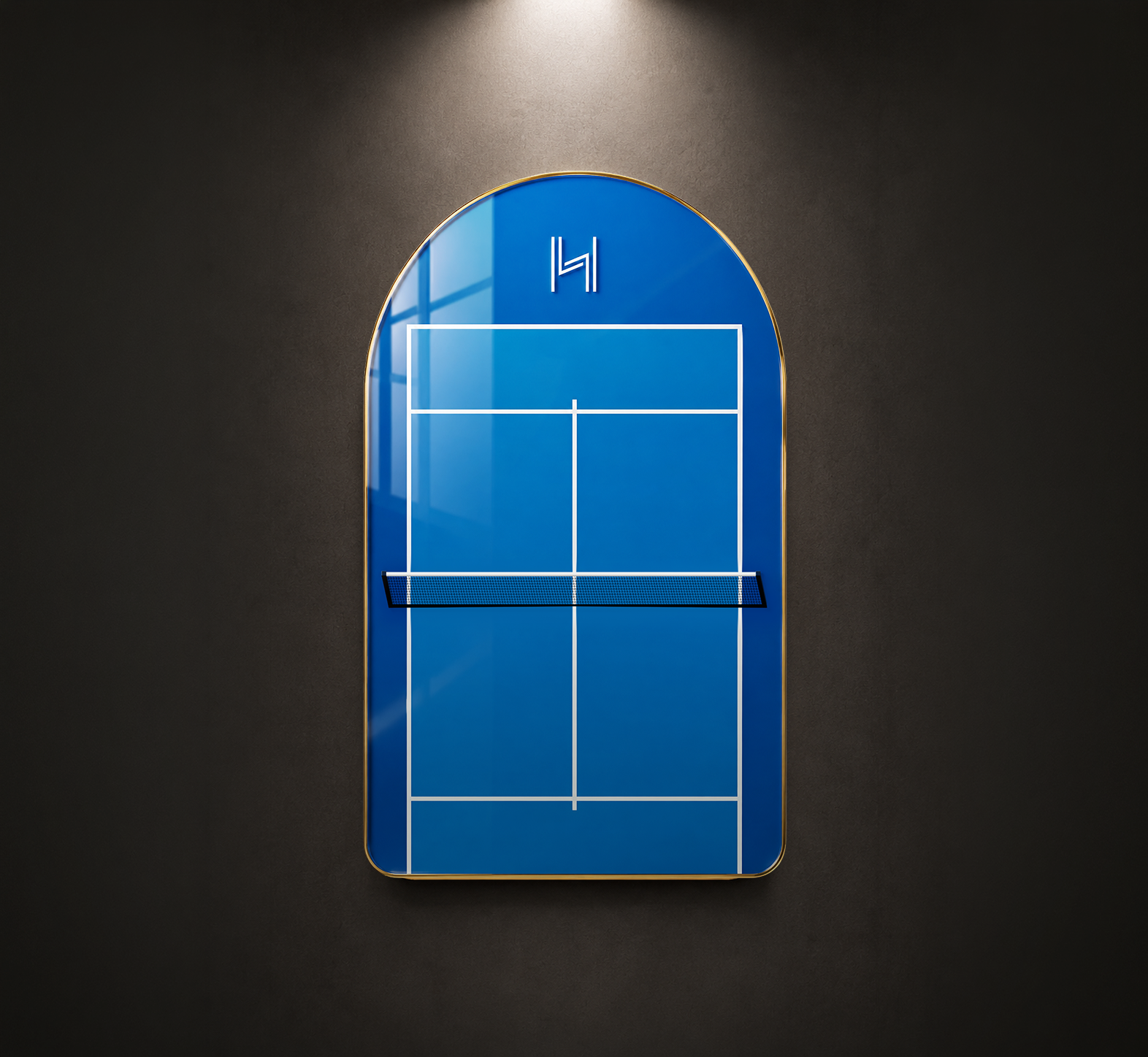 Premium Padel Racket Display Frame Electric Blue Arena Edition (Excluding the Racket)