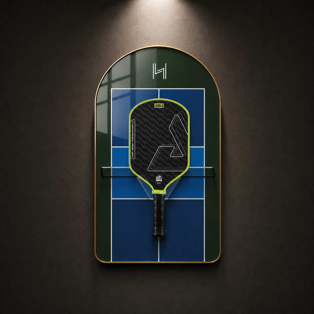 Premium Pickleball Paddle Display Frame Court Series (Excluding the Racket)