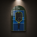 Premium Pickleball Paddle Display Frame Court Series (Excluding the Racket)