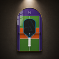 Premium Pickleball Paddle Display Frame Court Series (Excluding the Racket)