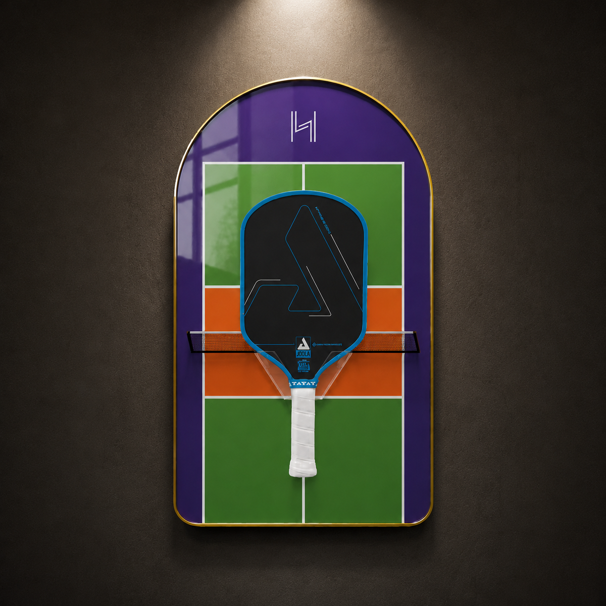 Premium Pickleball Paddle Display Frame Court Series (Excluding the Racket)
