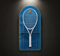 Premium Racket Display Frame Rod Laver Arena Edition (Excluding the racket)