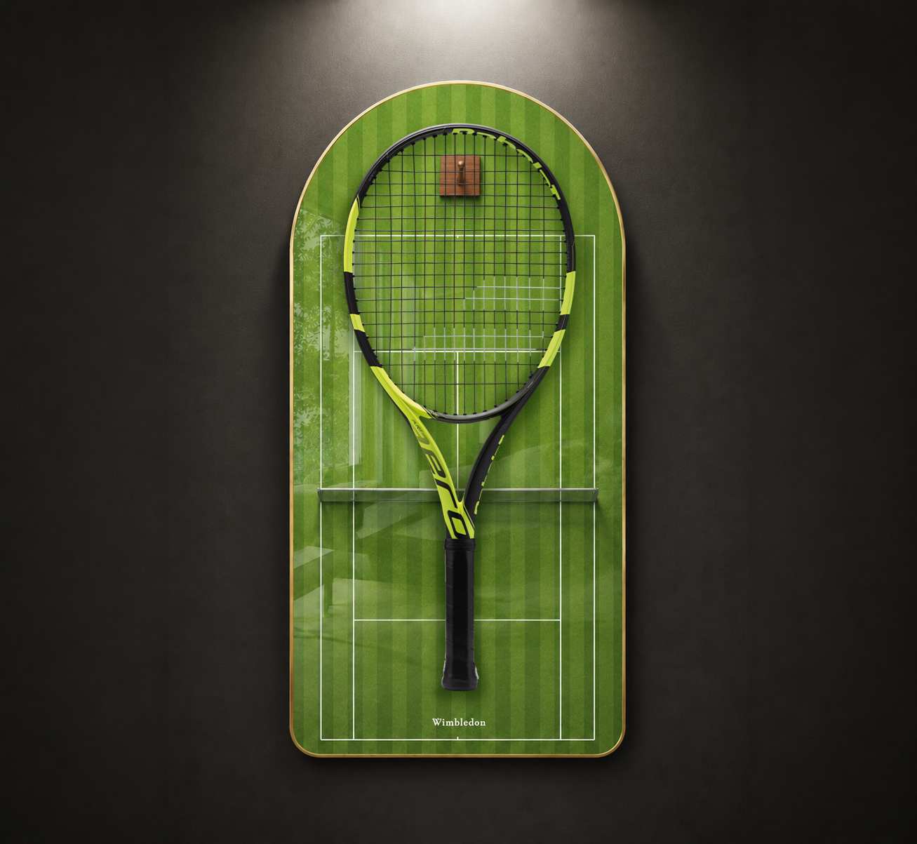 Premium Racket Display Frame Wimbledon Edition (Excluding the racket）