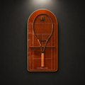 Premium Racket Display Frame Court Philippe-Chatrier Edition (Excluding the racket）