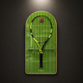 Premium Racket Display Frame Wimbledon Edition (Excluding the racket）