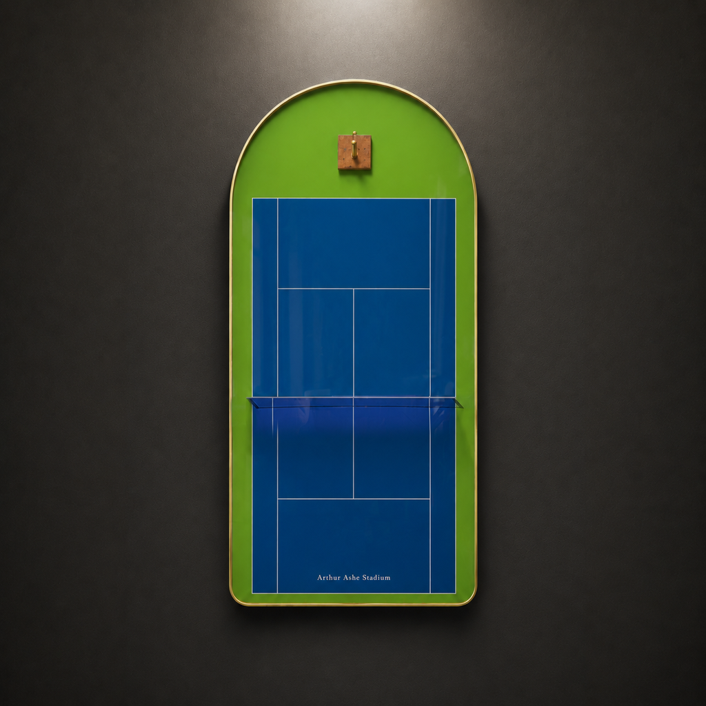 Premium Racket Display Frame Arthur Ashe Stadium Edition (Excluding the racket）