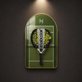 Premium Padel Racket Display Frame Club Green Edition (Excluding the Racket)