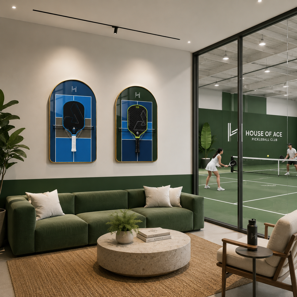 Premium Pickleball Paddle Display Frame Court Series (Excluding the Racket)