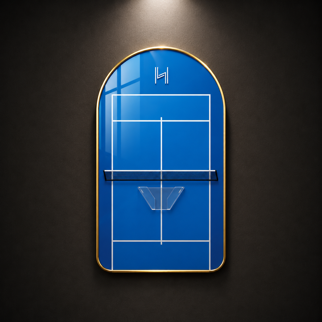 Premium Padel Racket Display Frame Electric Blue Arena Edition (Excluding the Racket)