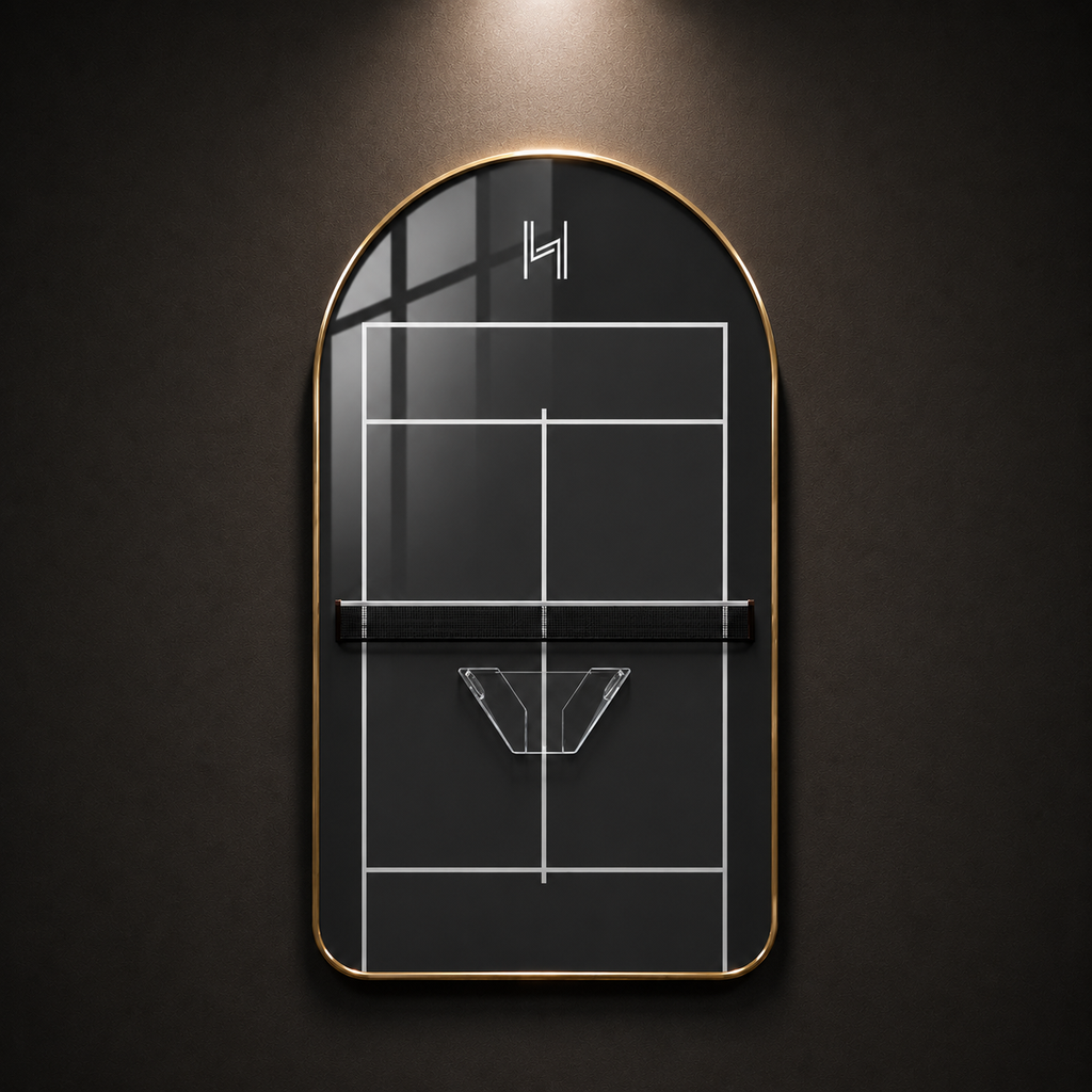 Premium Padel Racket Display Frame Black Court Edition (Excluding the Racket)
