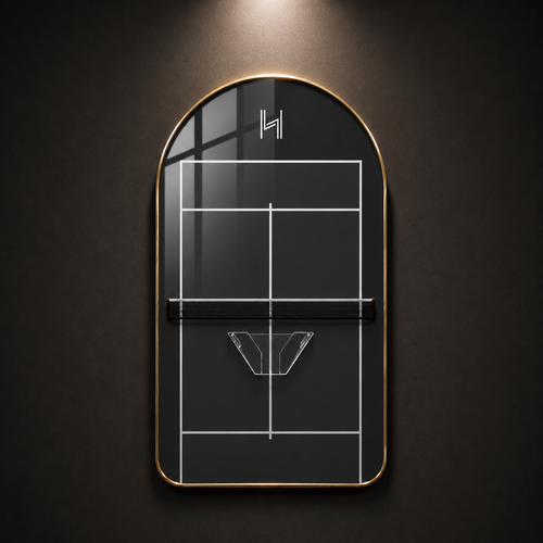Premium Padel Racket Display Frame Black Court Edition (Excluding the Racket)