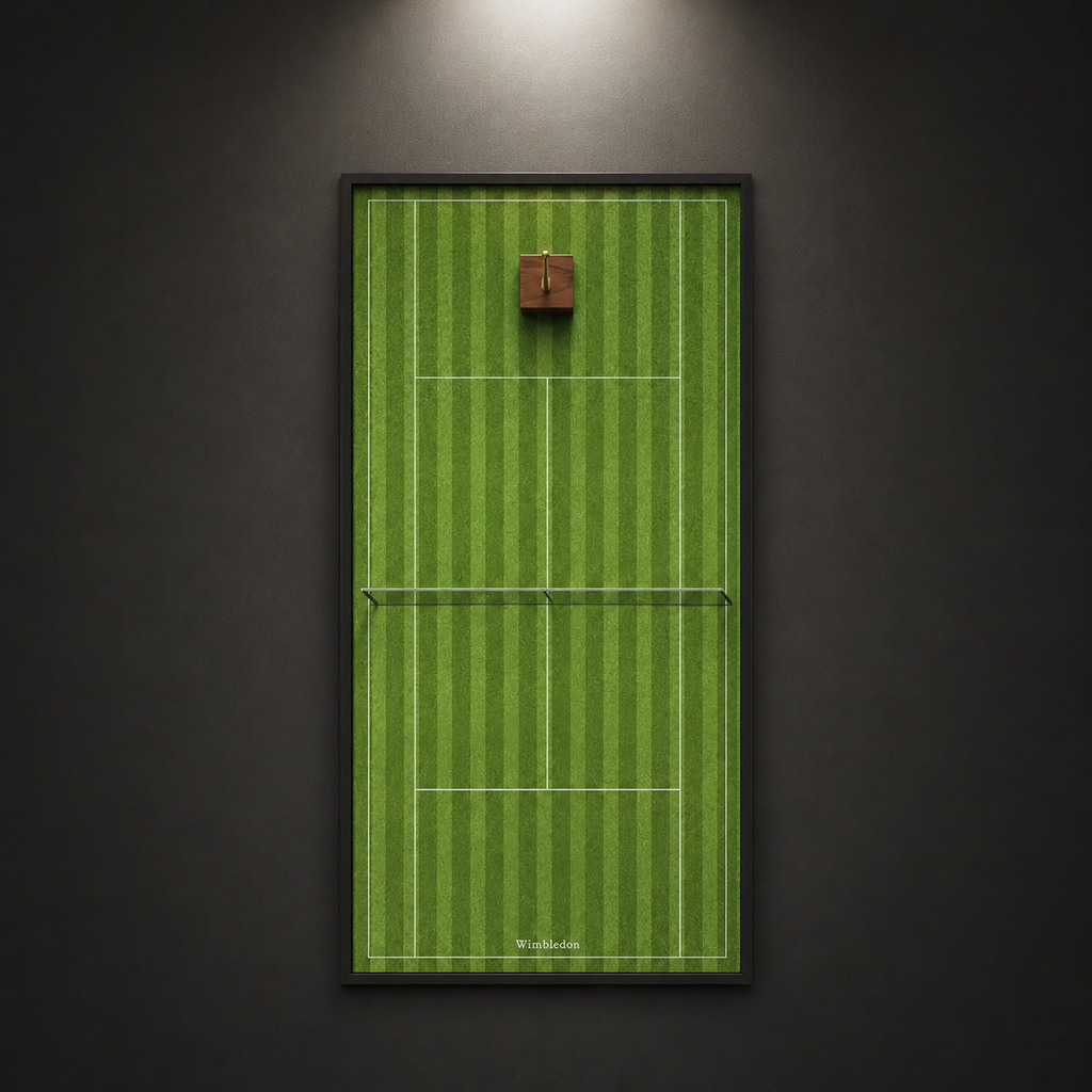 Premium Rectangular Racket Display Frame - Wimbledon Edition