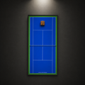 Premium Rectangular Racket Display Frame - Arthur Ashe Stadium Edition