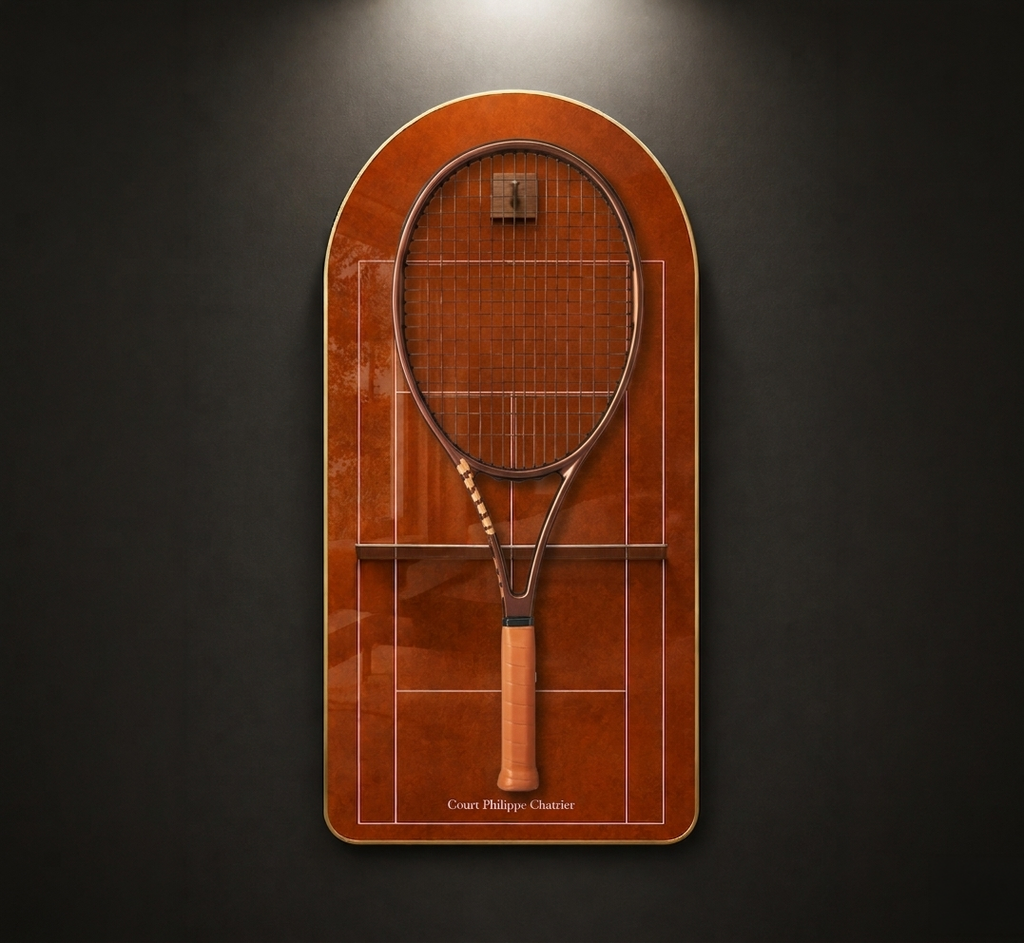 Premium Racket Display Frame Court Philippe-Chatrier Edition (Excluding the racket）