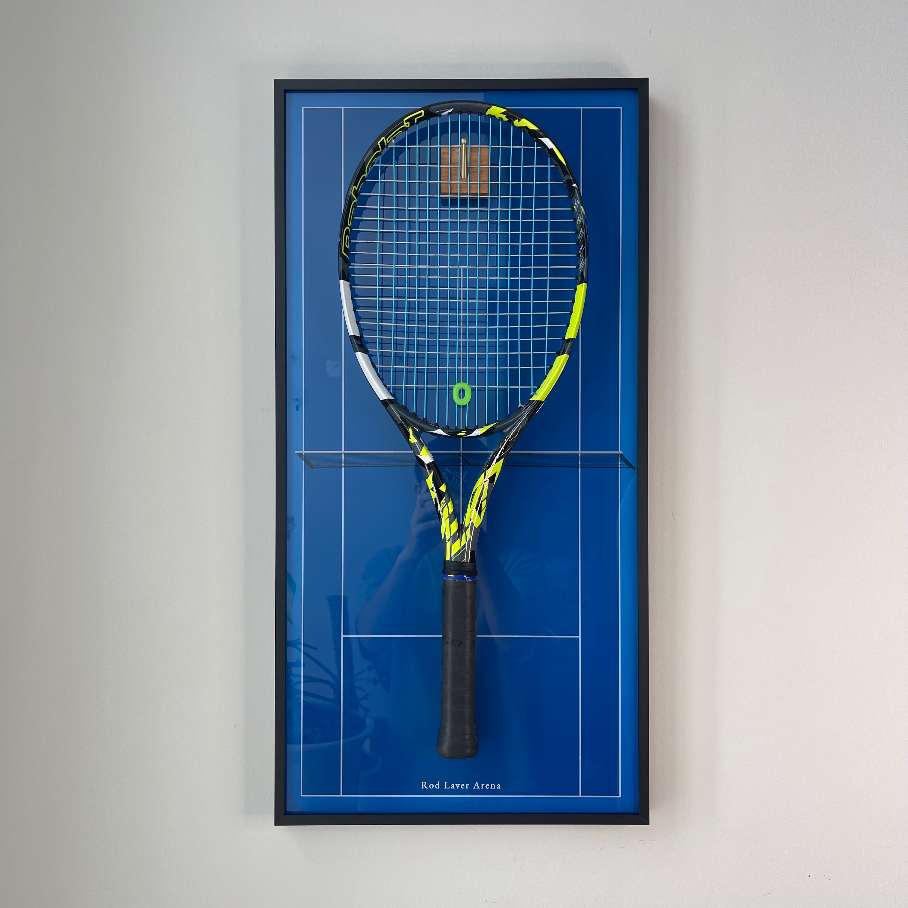Premium Rectangular Racket Display Frame - Rod Laver Arena Edition