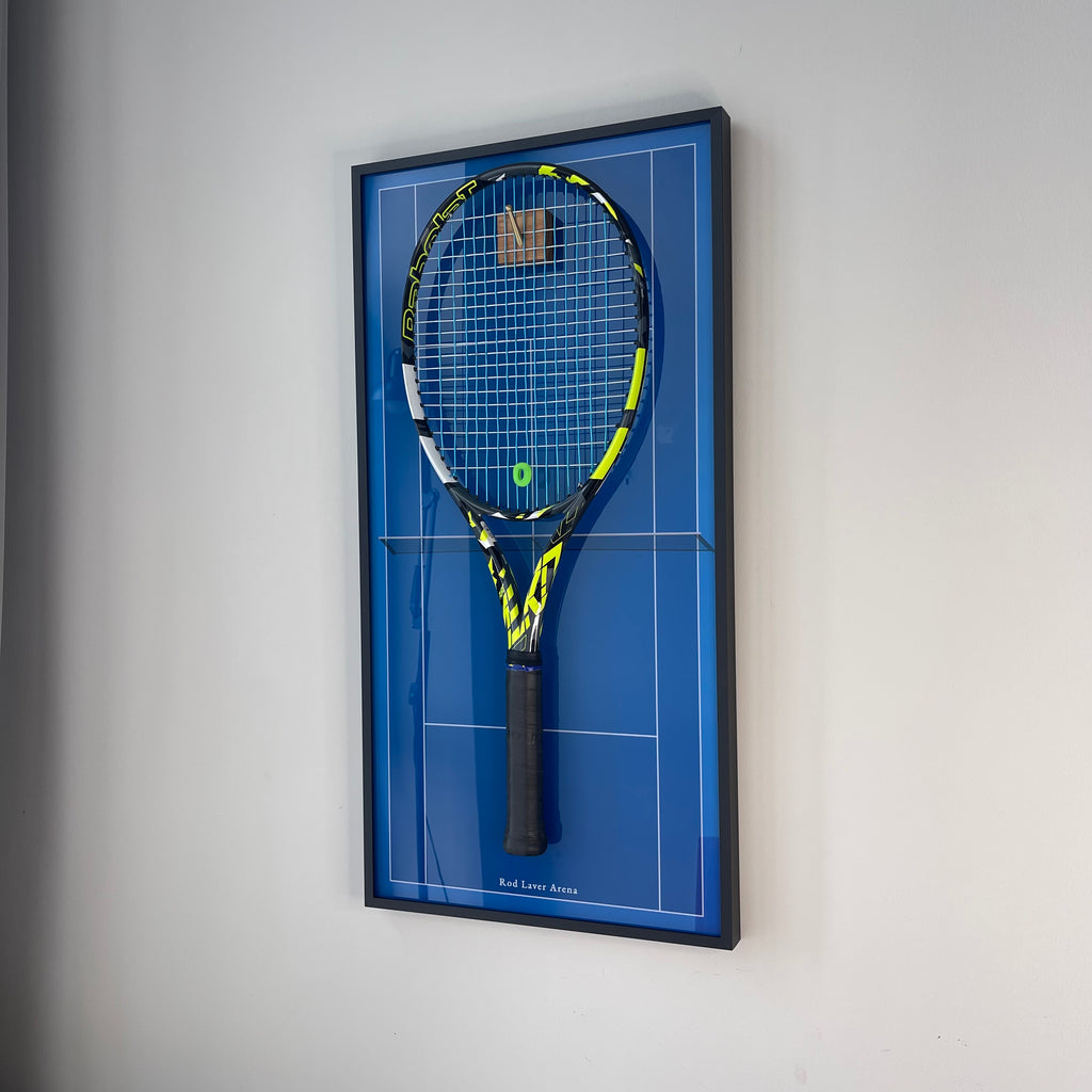 Premium Rectangular Racket Display Frame - Rod Laver Arena Edition