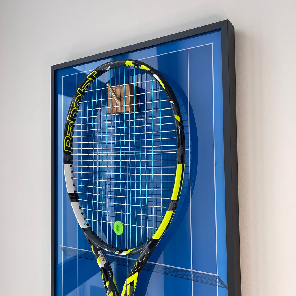 Premium Rectangular Racket Display Frame - Rod Laver Arena Edition