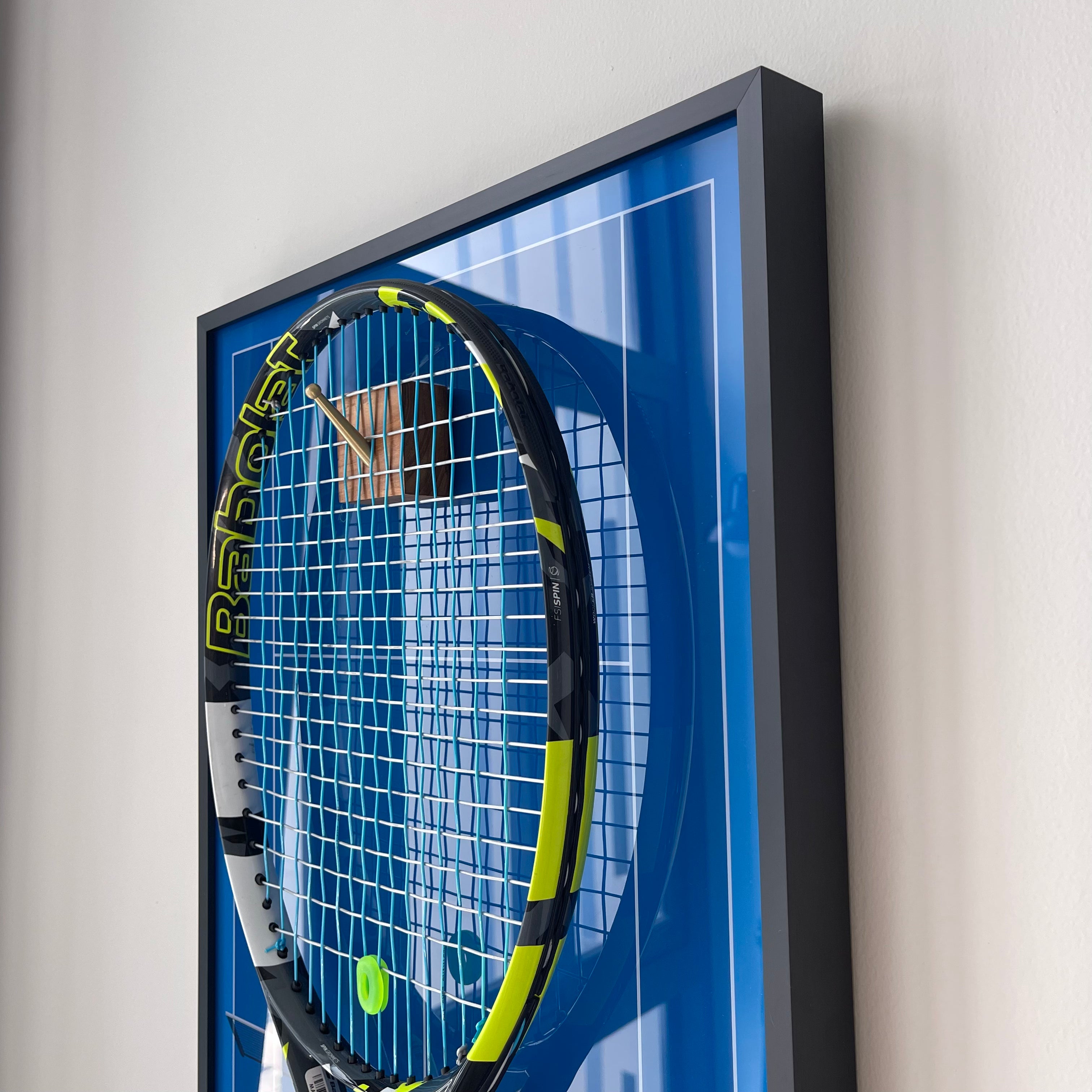 Premium Rectangular Racket Display Frame - Rod Laver Arena Edition