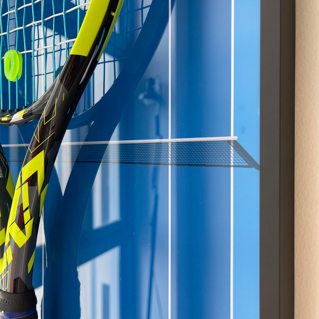 Premium Rectangular Racket Display Frame - Rod Laver Arena Edition