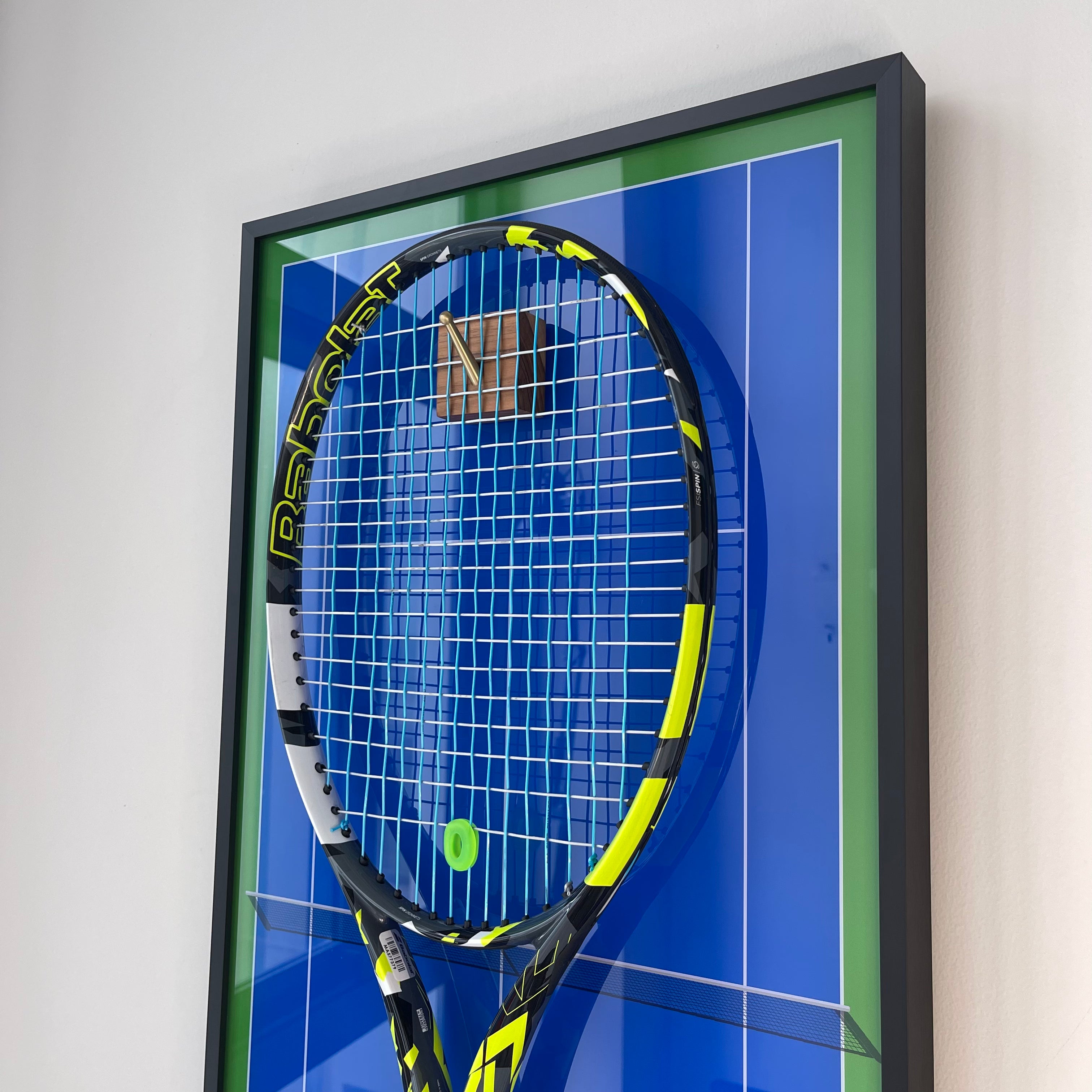 Premium Rectangular Racket Display Frame - Arthur Ashe Stadium Edition