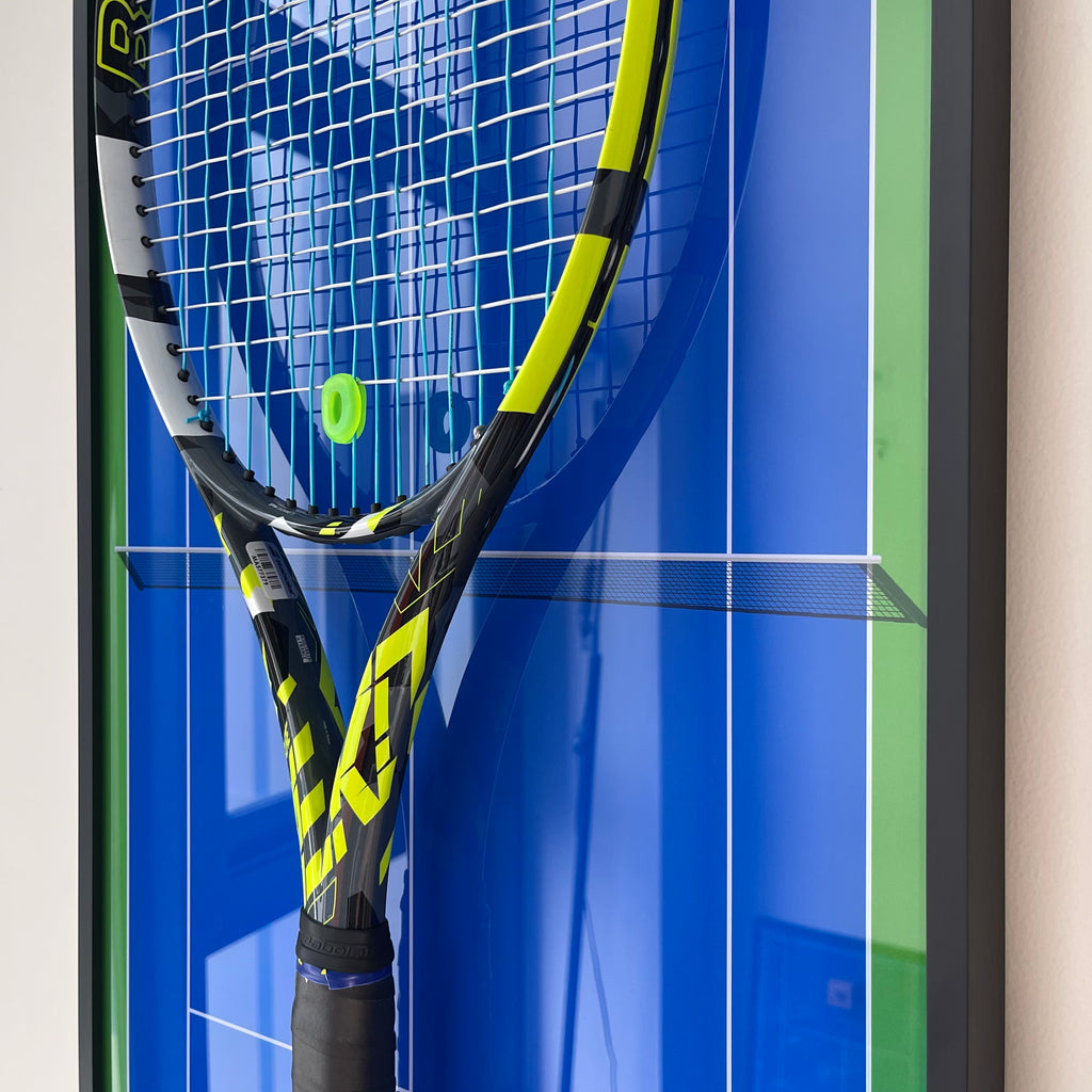 Premium Rectangular Racket Display Frame - Arthur Ashe Stadium Edition