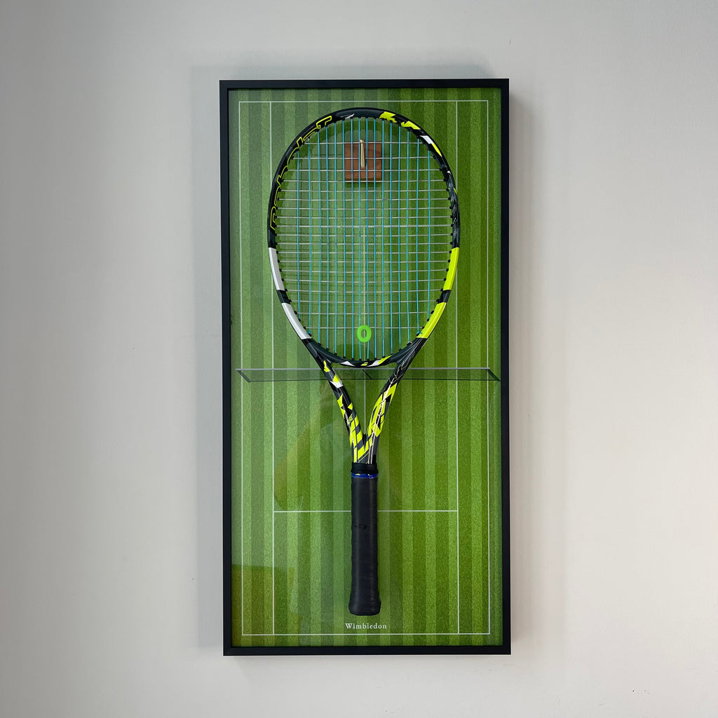 Premium Rectangular Racket Display Frame - Wimbledon Edition