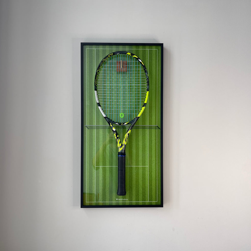 Premium Rectangular Racket Display Frame - Wimbledon Edition