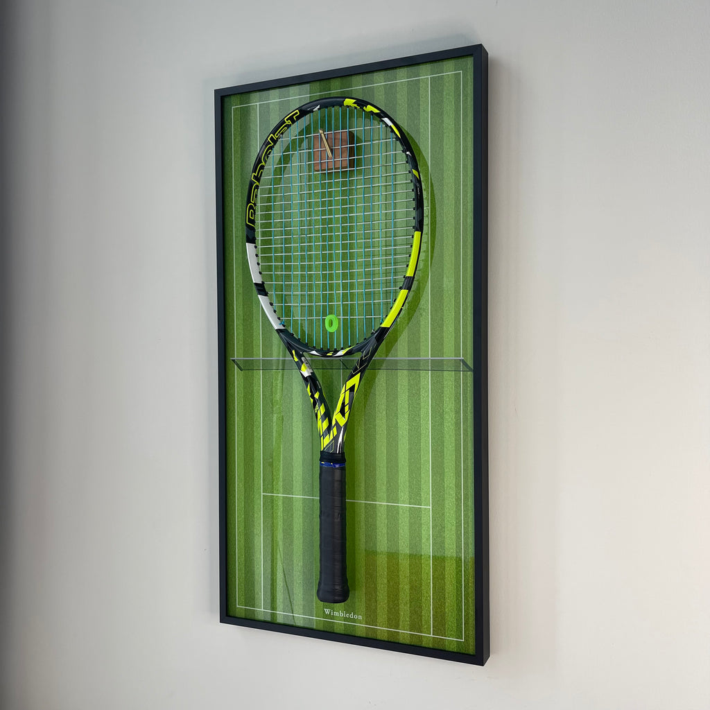 Premium Rectangular Racket Display Frame - Wimbledon Edition
