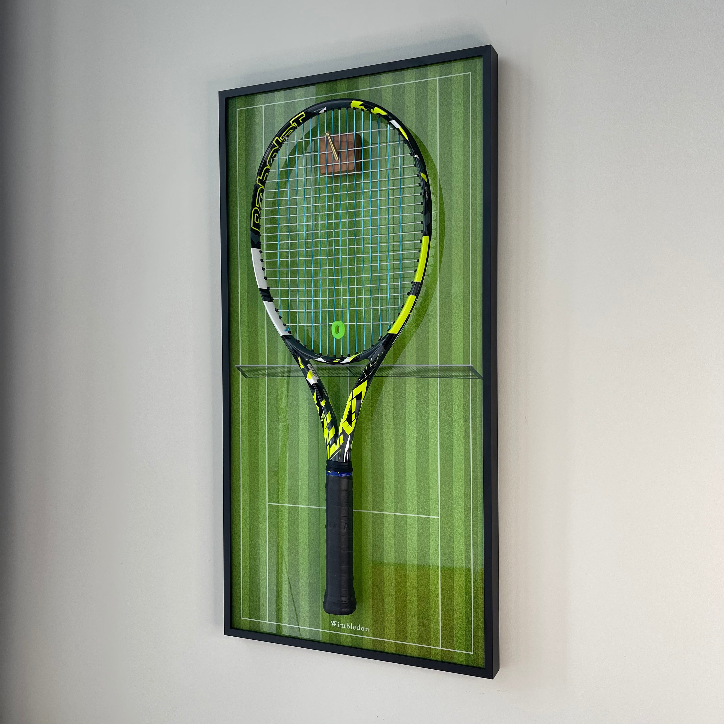 Premium Rectangular Racket Display Frame - Wimbledon Edition