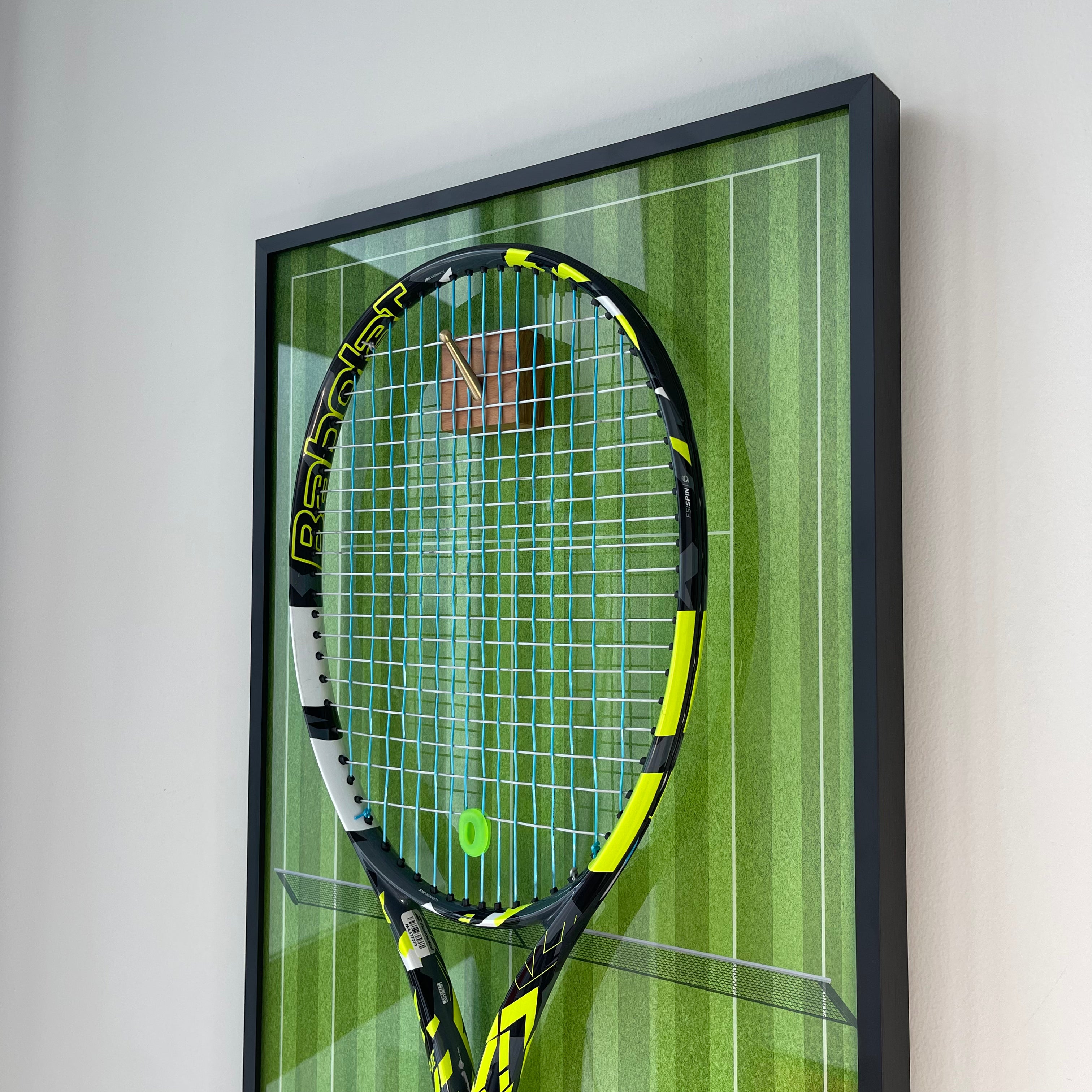 Premium Rectangular Racket Display Frame - Wimbledon Edition