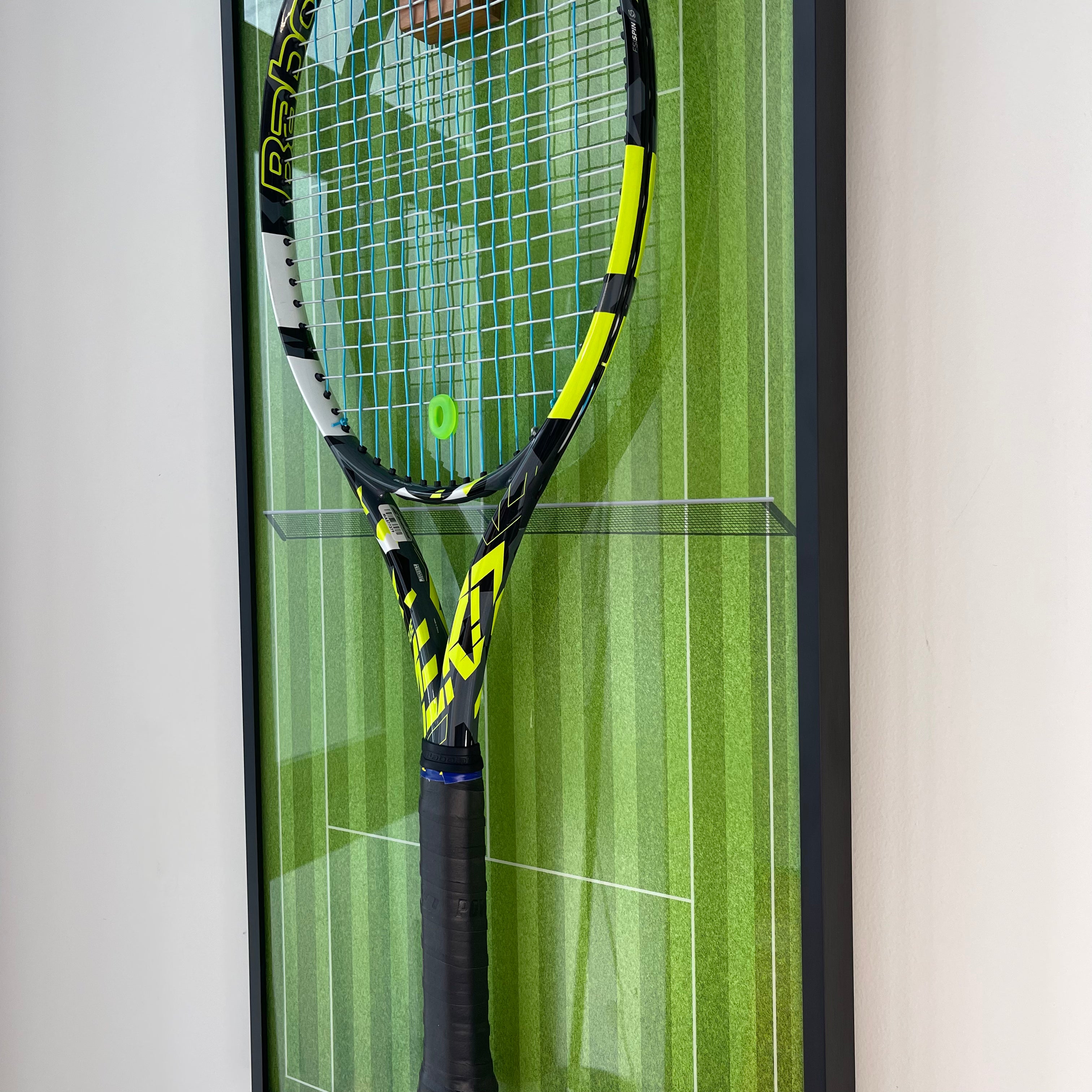 Premium Rectangular Racket Display Frame - Wimbledon Edition