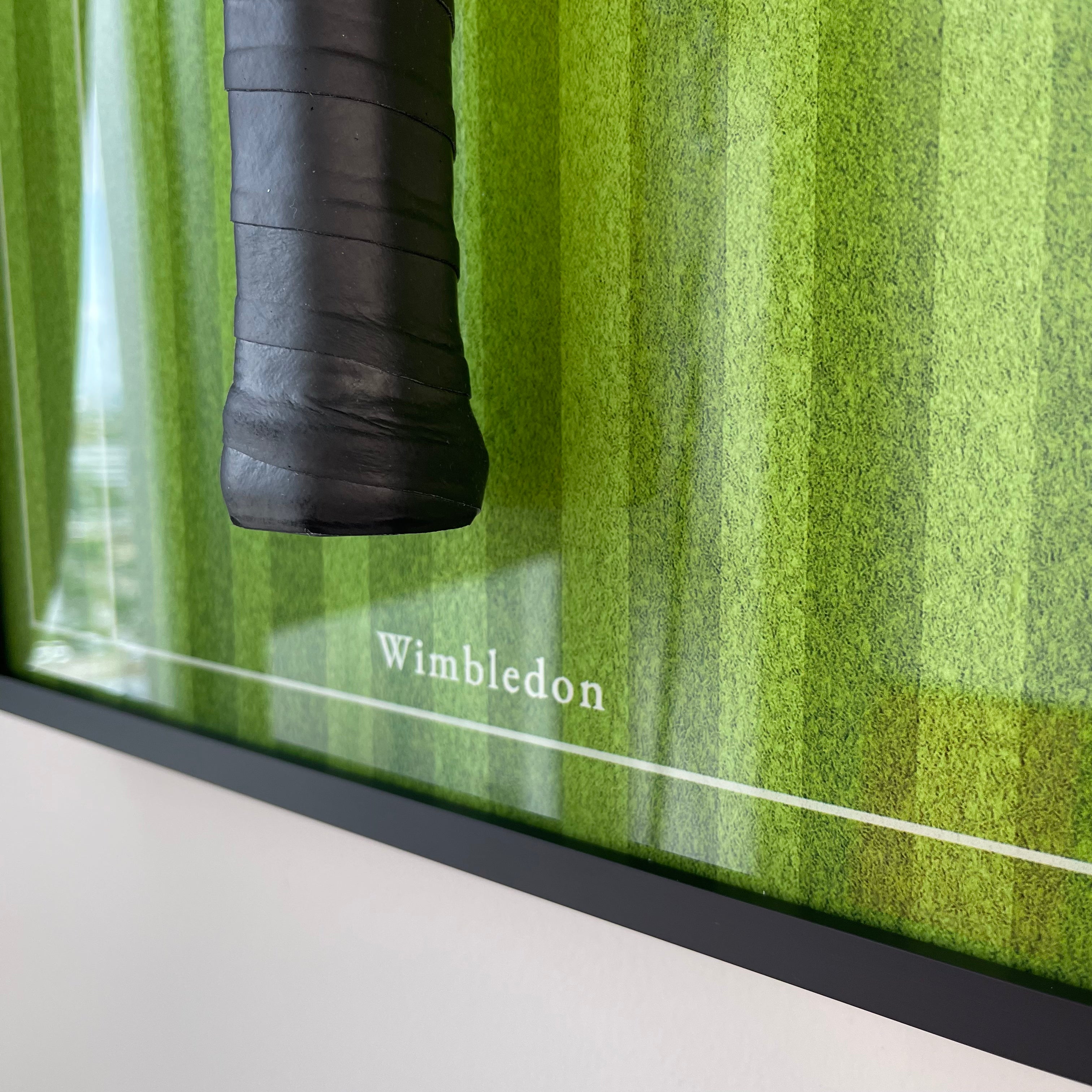 Premium Rectangular Racket Display Frame - Wimbledon Edition