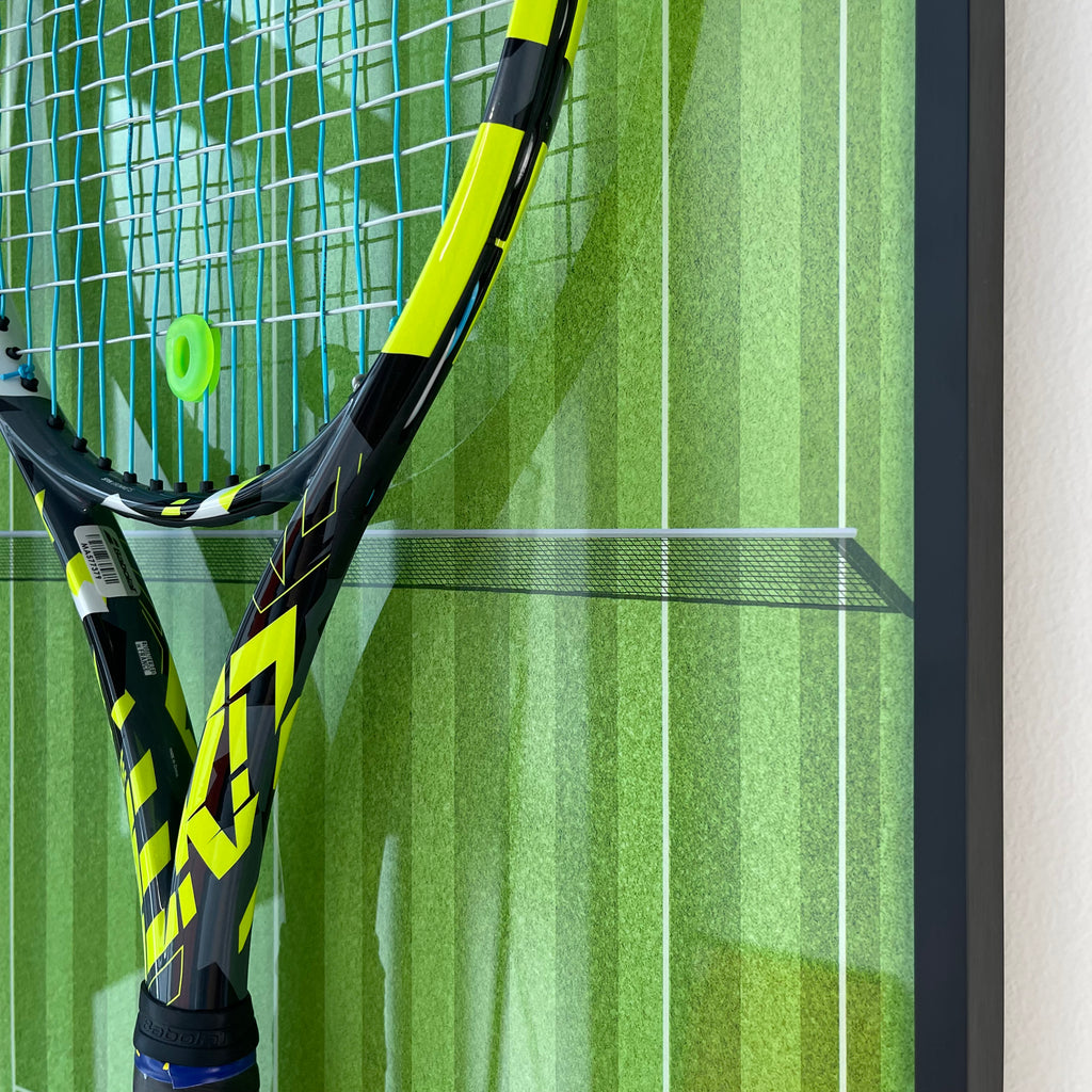 Premium Rectangular Racket Display Frame - Wimbledon Edition
