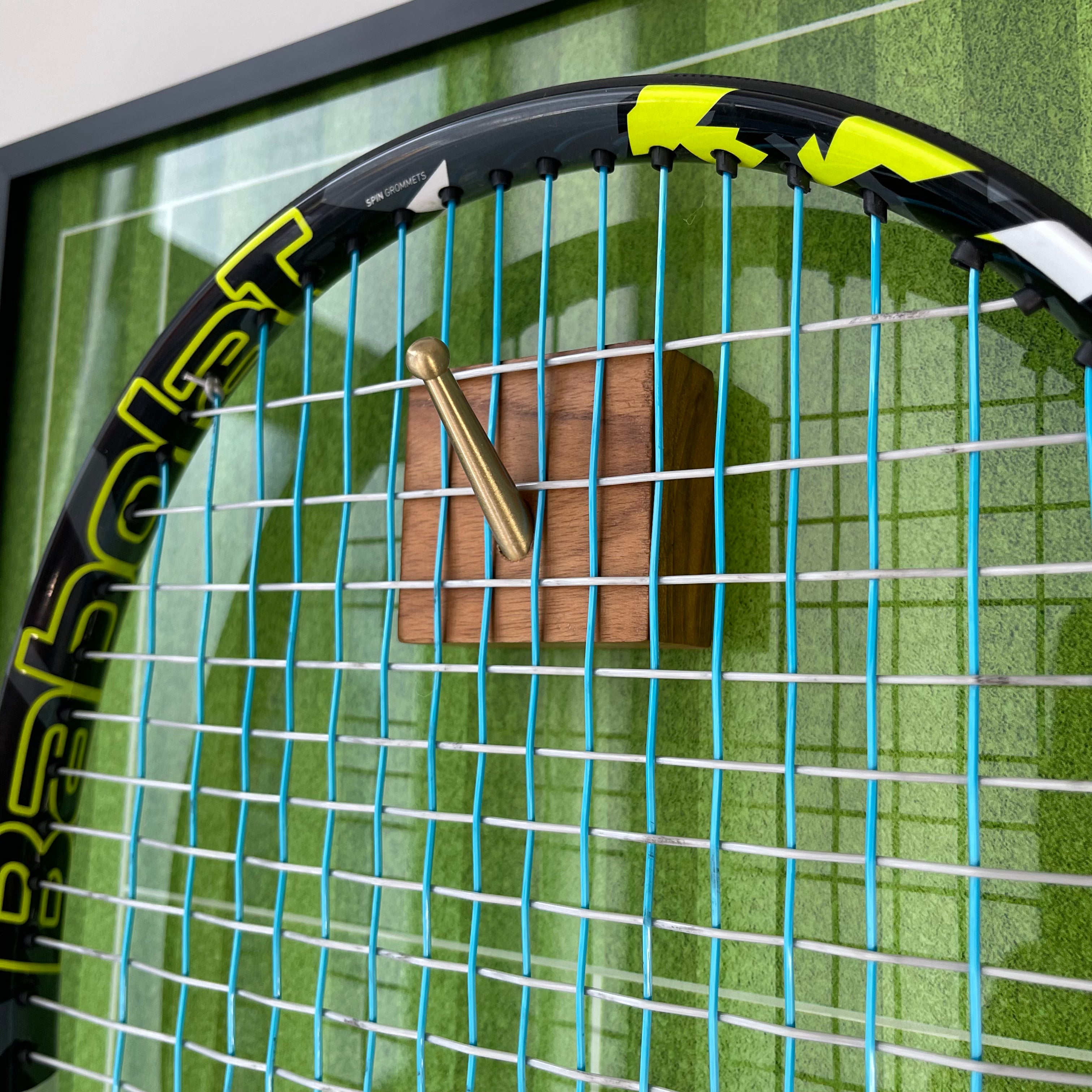 Premium Rectangular Racket Display Frame - Wimbledon Edition