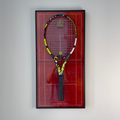 Premium Rectangular Racket Display Frame - Court Philippe-Chatrier Edition