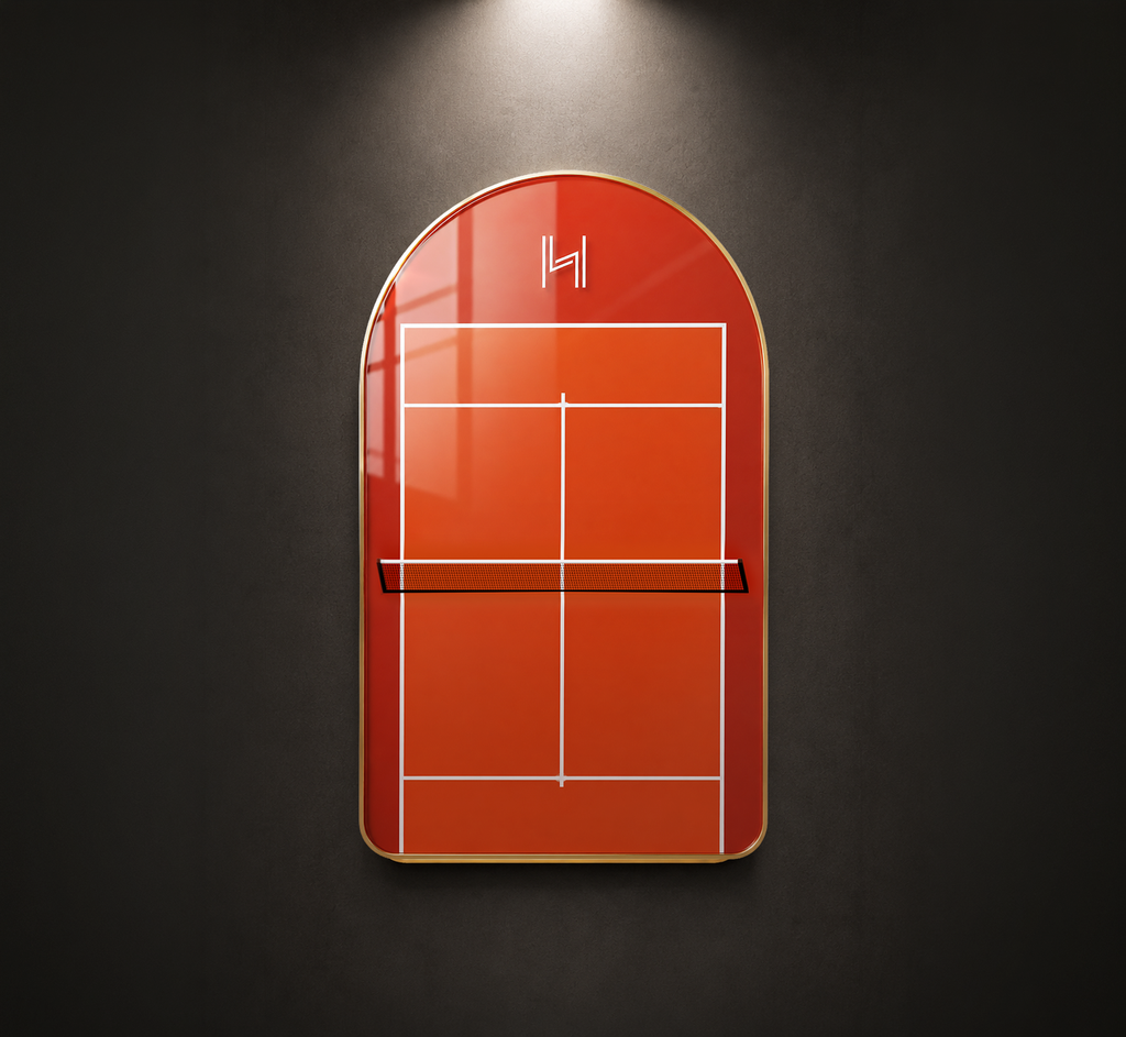 Premium Padel Racket Display Frame Terracotta Clay Edition (Excluding the Racket)