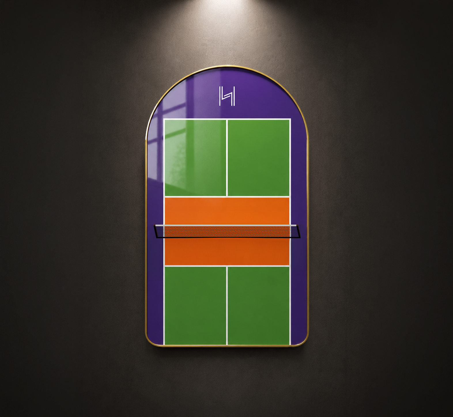 Premium Pickleball Paddle Display Frame Court Series (Excluding the Racket)