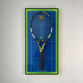 Premium Rectangular Racket Display Frame - Arthur Ashe Stadium (LED Gallery Edition)