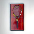 Premium Rectangular Racket Display Frame - Court Philippe-Chatrier Edition