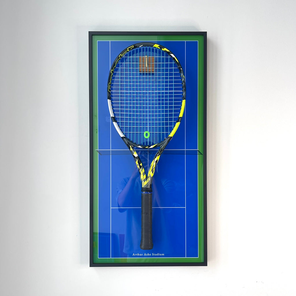 Premium Rectangular Racket Display Frame - Arthur Ashe Stadium Edition