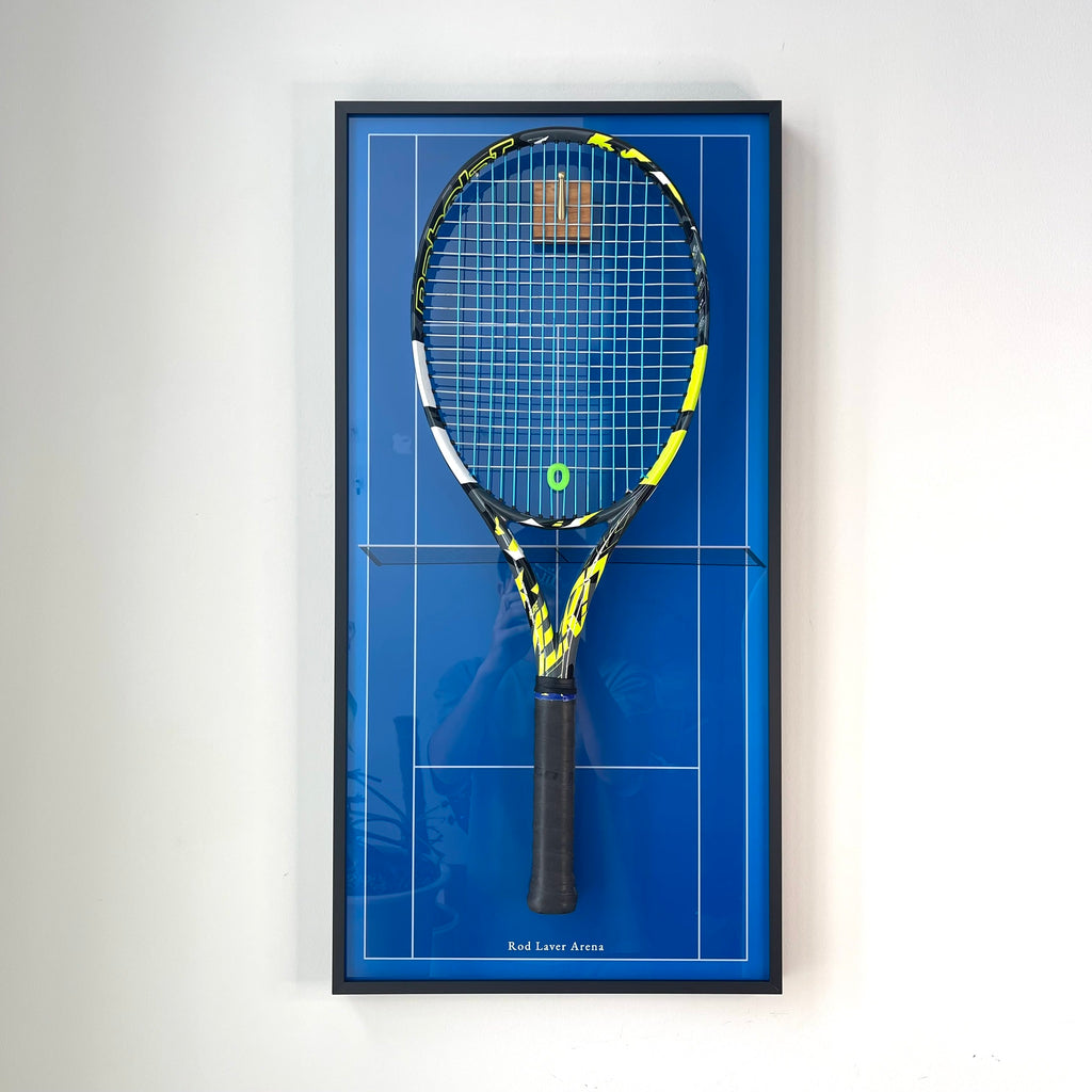 Premium Rectangular Racket Display Frame - Rod Laver Arena Edition