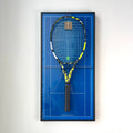 Premium Rectangular Racket Display Frame - Rod Laver Arena Edition