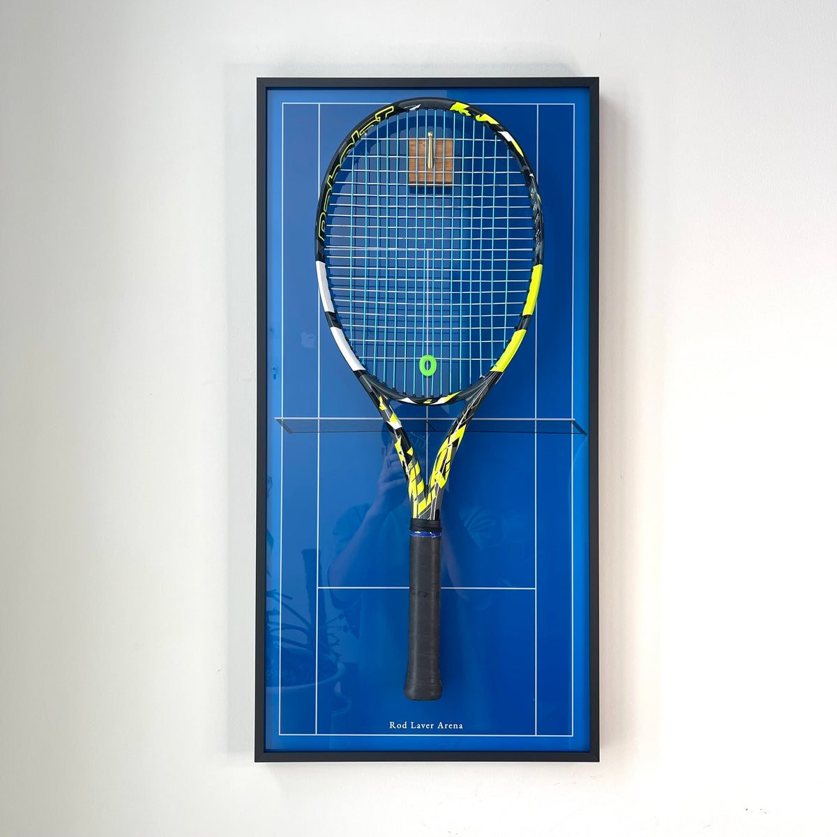 Premium Rectangular Racket Display Frame - Rod Laver Arena Edition