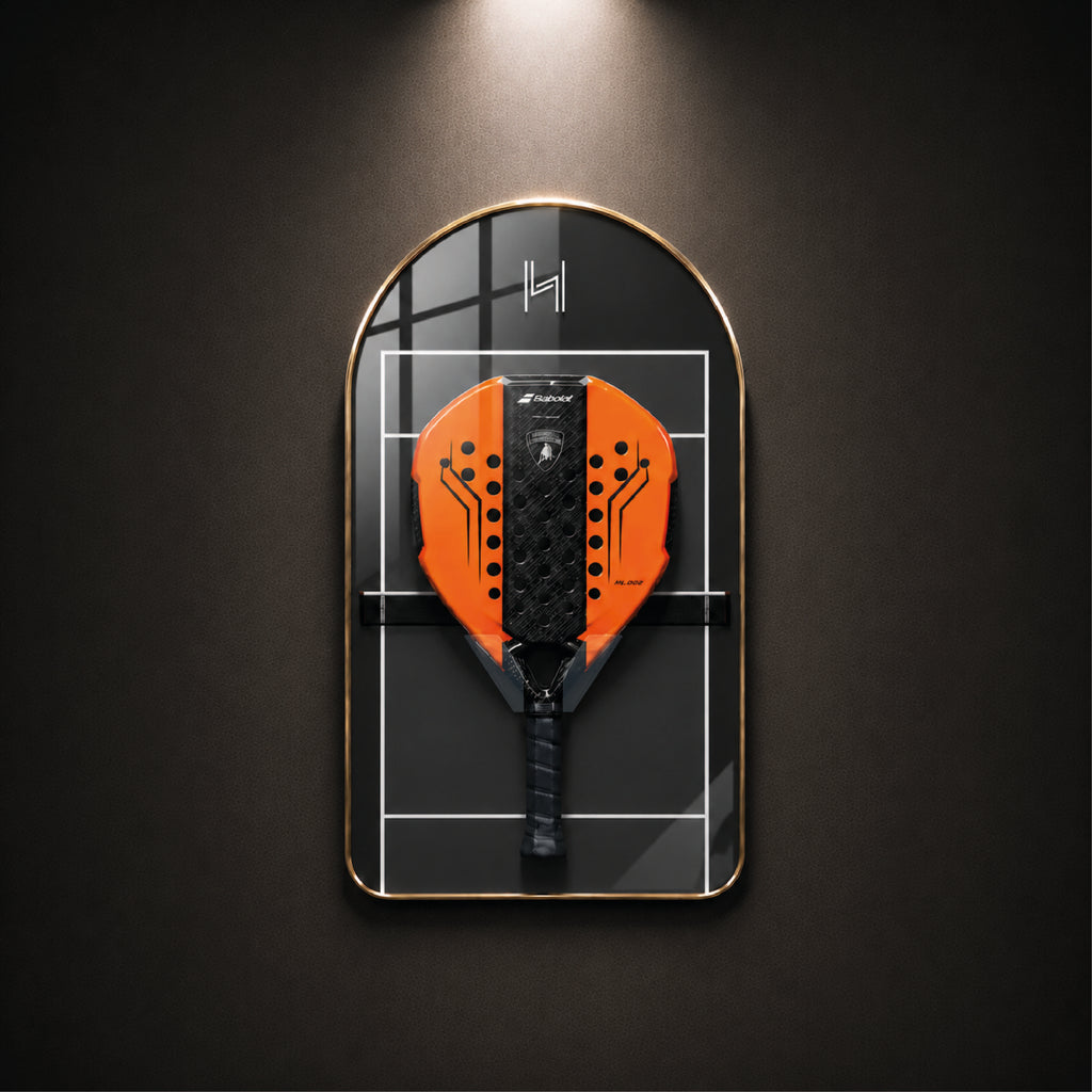 Premium Padel Racket Display Frame Black Court Edition (Excluding the Racket)