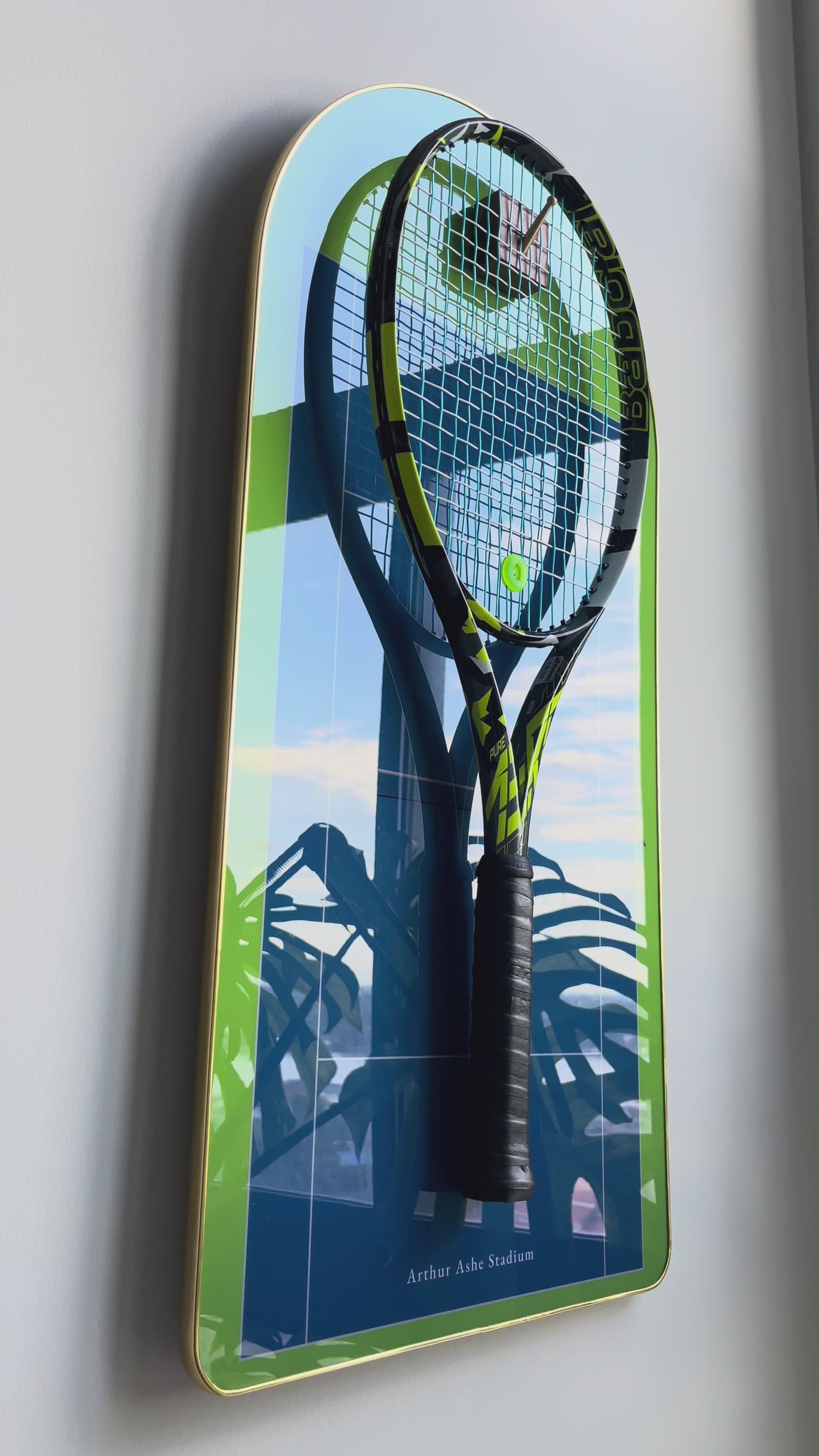 Premium Racket Display Frame Arthur Ashe Stadium Edition (Excluding the racket）