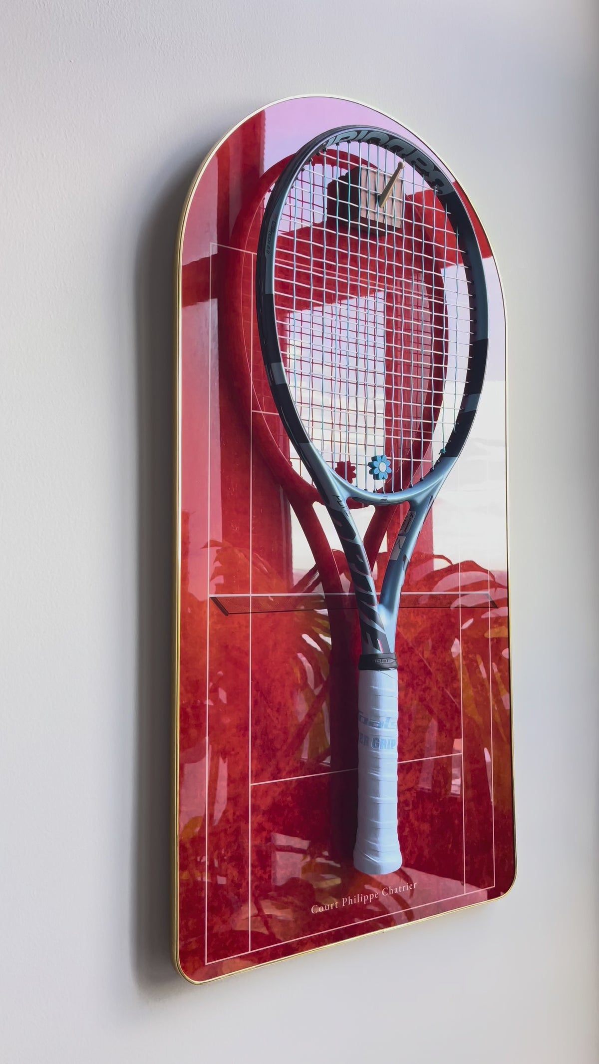 Premium Racket Display Frame Court Philippe-Chatrier Edition (Excluding the racket）