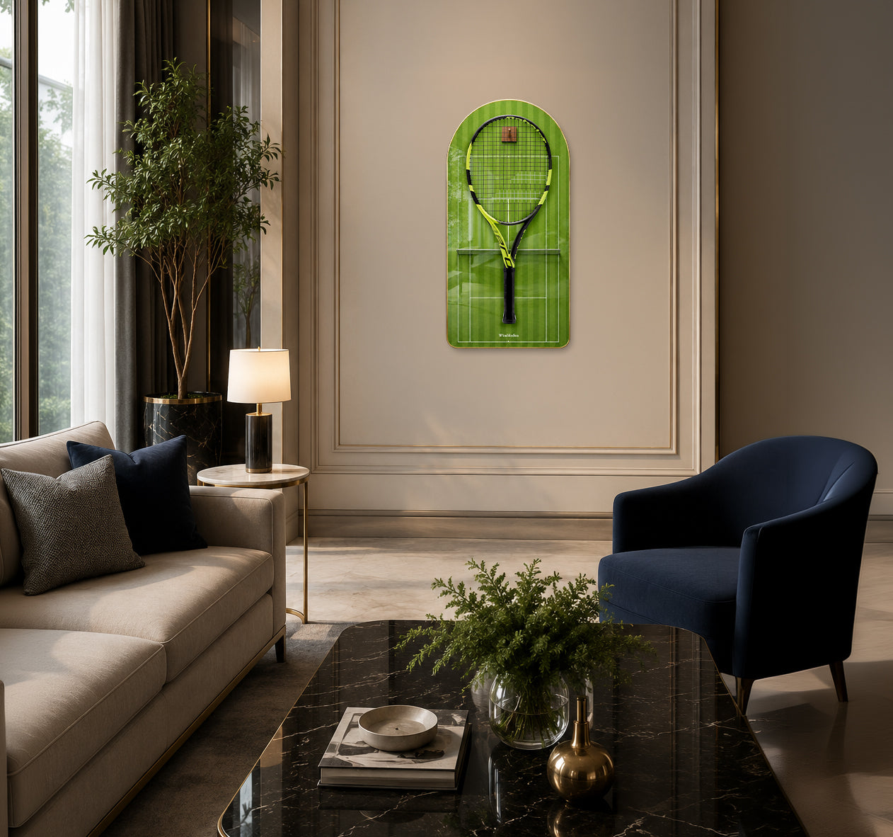 Premium Racket Display Frame Wimbledon Edition (Excluding the racket）